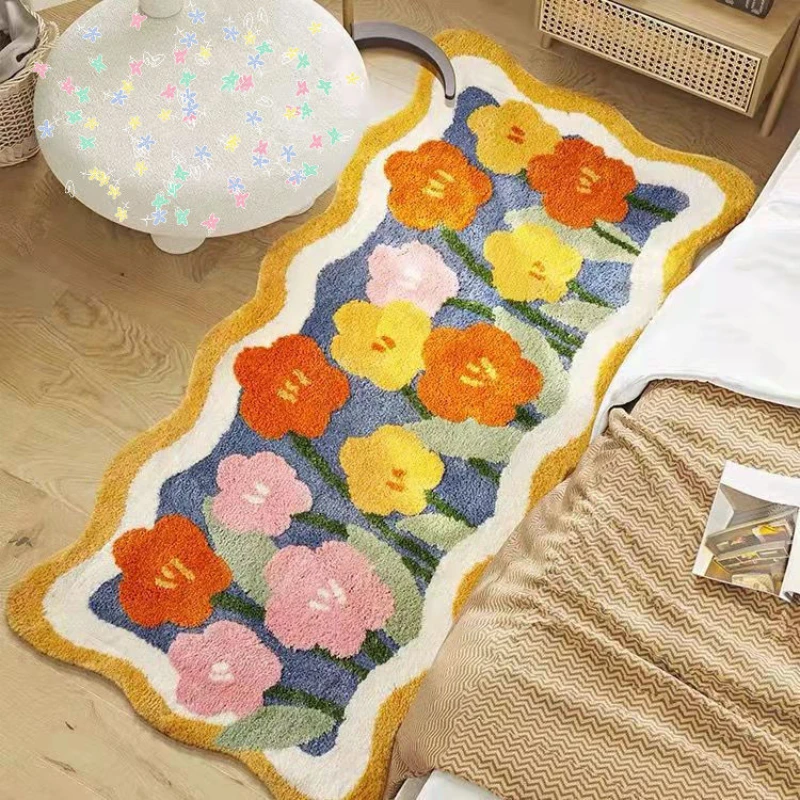 Irregular Soft Carpet Flower Colorful Faul Wool Furry Trend Bathroom Mat Fluffy Area Rug Floor Absorbent Anti Slip Pad Mat
Irregular Soft Carpet Flower Colorful Faul Wool Furry Trend Bathroom Mat Fluffy Area Rug Floor Absorbent Anti Slip Pad Mat