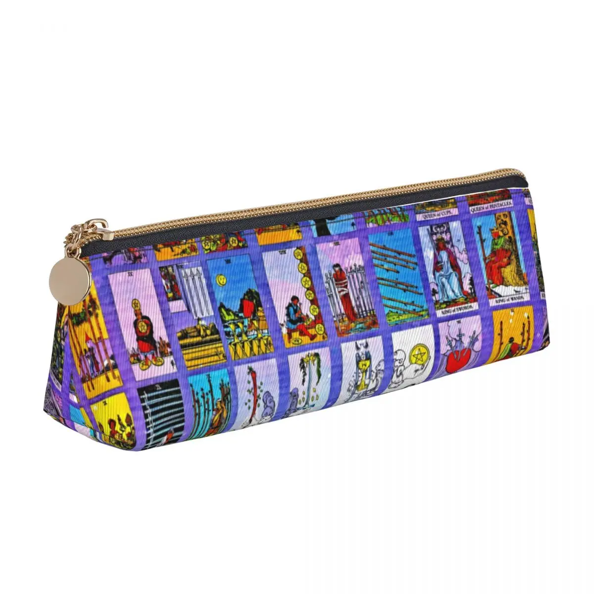 Tarot Cards Triangle Pencil Case Vintage Print College Big Zipper Pencil Box Girls Boys Kawaii Leather Pen Organizer
Tarot Cards Triangle Pencil Case Vintage Print College Big Zipper Pencil Box Girls Boys Kawaii Leather Pen Organizer