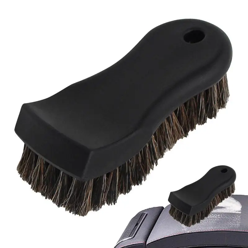

Horse Hair Cleaning Brush Natural Fine Horsehair Soft Cleaning Brush Ergonomic Grip Dust Brush For Car Home Workshop Woodworking