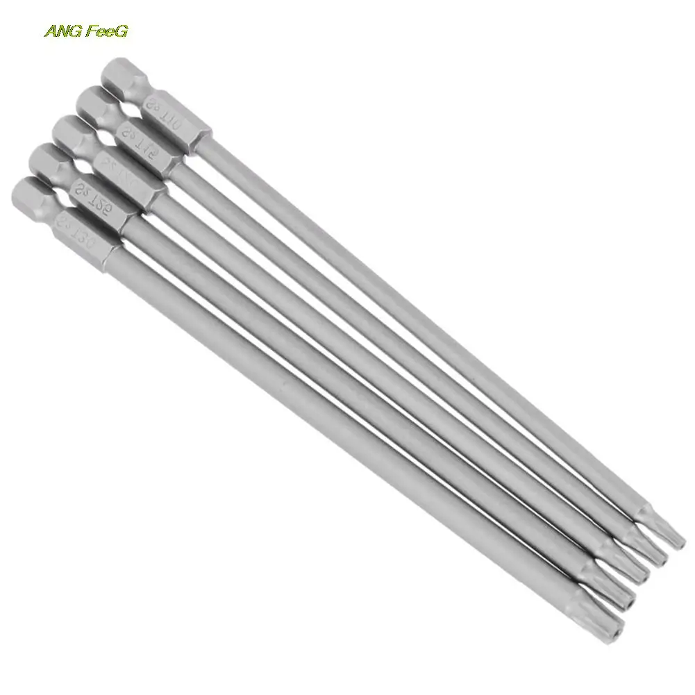 5Pcs 150mm Long T10-T30 Magnetic Torx Screwdriver Bits Set Electric Screwdriver Head TT10 T15 T20 T25 T30
5Pcs 150mm Long T10-T30 Magnetic Torx Screwdriver Bits Set Electric Screwdriver Head TT10 T15 T20 T25 T30