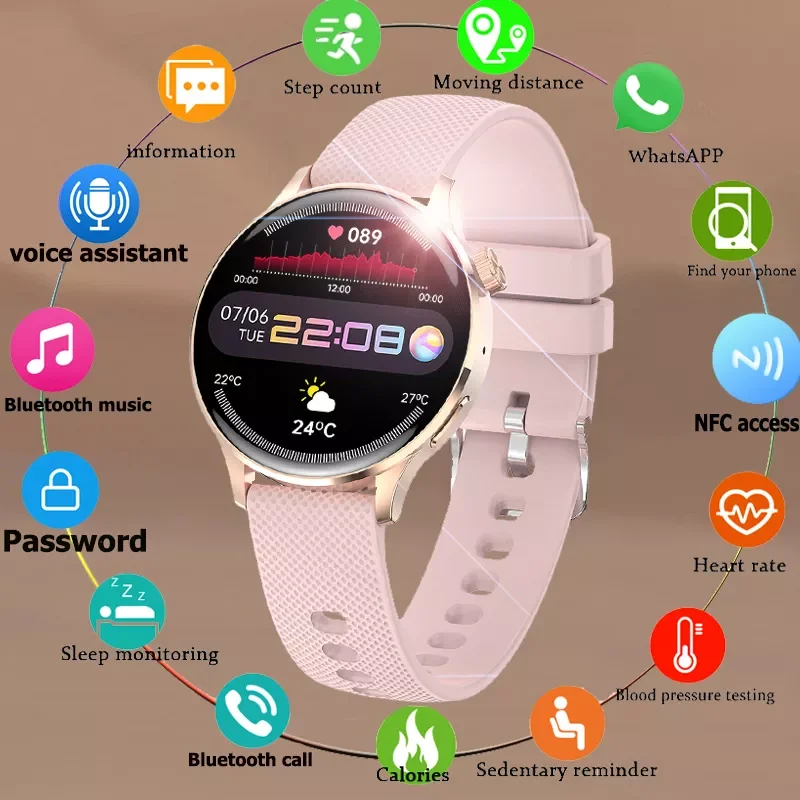 2023New 2022 2022 New NFC Smart Watch Women Men Heart Rate Custom Dial 1.19 Inch 320*320 HD Display Bluetooth Call Smartwatch Fo
2023New 2022 2022 New NFC Smart Watch Women Men Heart Rate Custom Dial 1.19 Inch 320*320 HD Display Bluetooth Call Smartwatch Fo