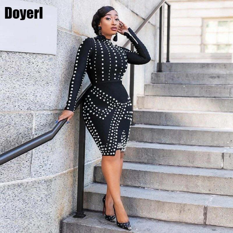Sexy Black Party Dress for Women New Year Elegant Evening Bodycon Dress Long Sleeve Sparkly Crystal Beaded Club Birthday Dress
Sexy Black Party Dress for Women New Year Elegant Evening Bodycon Dress Long Sleeve Sparkly Crystal Beaded Club Birthday Dress
