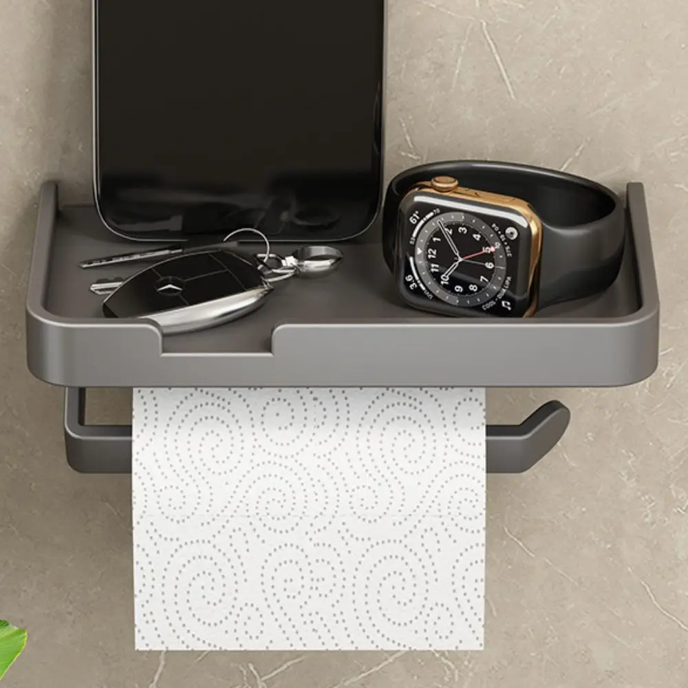 COUNER Bathroom Paper Holder with Phone Shelf Toilet Paper Holder No Drilling Tissue Rack Holder Bathroom Storage Shelf
COUNER Bathroom Paper Holder with Phone Shelf Toilet Paper Holder No Drilling Tissue Rack Holder Bathroom Storage Shelf