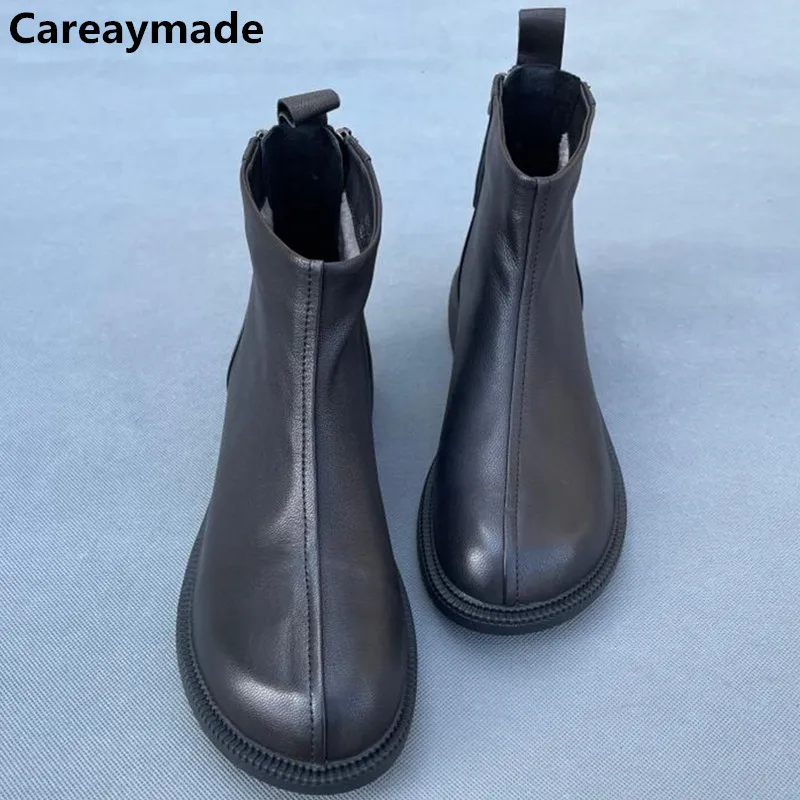 Женские сапоги Careaymade из натуральной кожи, женские сапоги из овечьей кожи на молнии на низком каблуке, повседневные короткие сапоги для педи...
Женские сапоги Careaymade из натуральной кожи, женские сапоги из овечьей кожи на молнии на низком каблуке, повседневные короткие сапоги для педи...