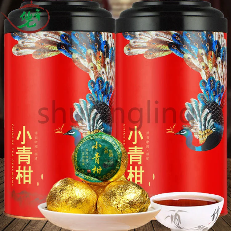 Xinhuisheng Sun Dried Green Peel Small Green Orange Pu'er Tea Orange Peel Palace Pu'er Orange Pu'er Tea Canned Gift Box Wholesal
Xinhuisheng Sun Dried Green Peel Small Green Orange Pu'er Tea Orange Peel Palace Pu'er Orange Pu'er Tea Canned Gift Box Wholesal