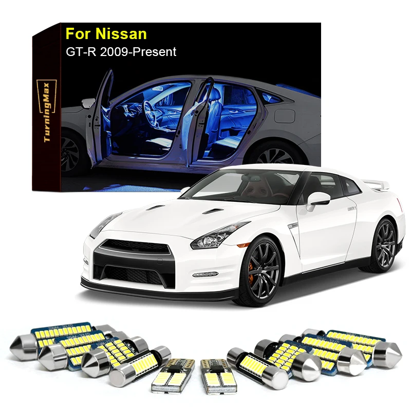 Canbus Interior Lighting LED Bulb Kit Package For Nissan GT-R 2009-Now Map Trunk Dome Reading Lights Indoor Lamp Car Accessories
Canbus Interior Lighting LED Bulb Kit Package For Nissan GT-R 2009-Now Map Trunk Dome Reading Lights Indoor Lamp Car Accessories