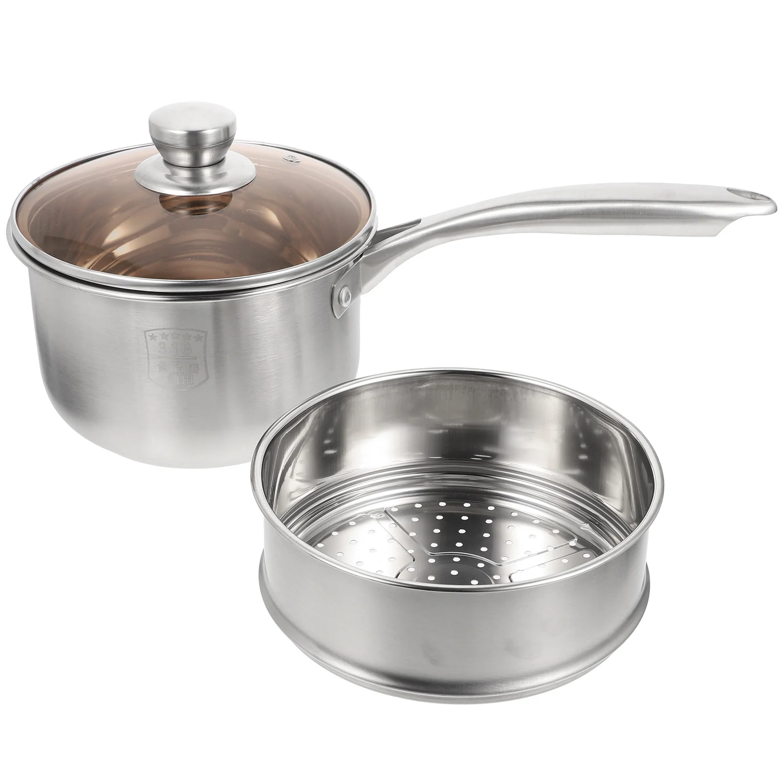 Small Metal Saucepan Stainless Steel Steaming Pot Frying Pans Nonstick Lid Vegetable Steamer Basket Milk Soup
Small Metal Saucepan Stainless Steel Steaming Pot Frying Pans Nonstick Lid Vegetable Steamer Basket Milk Soup