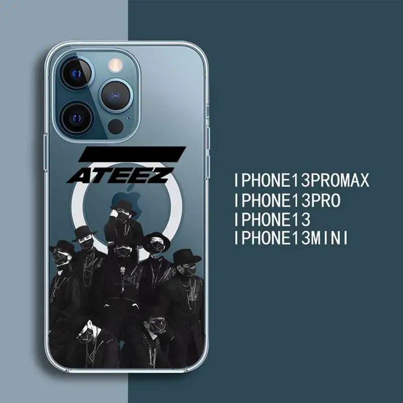 ATEEZ kpop boys group Phone Case Transparent Magsafe Magnetic Magnet For iPhone 13 12 11 Pro Max Mini Wireless Charging Cover
ATEEZ kpop boys group Phone Case Transparent Magsafe Magnetic Magnet For iPhone 13 12 11 Pro Max Mini Wireless Charging Cover