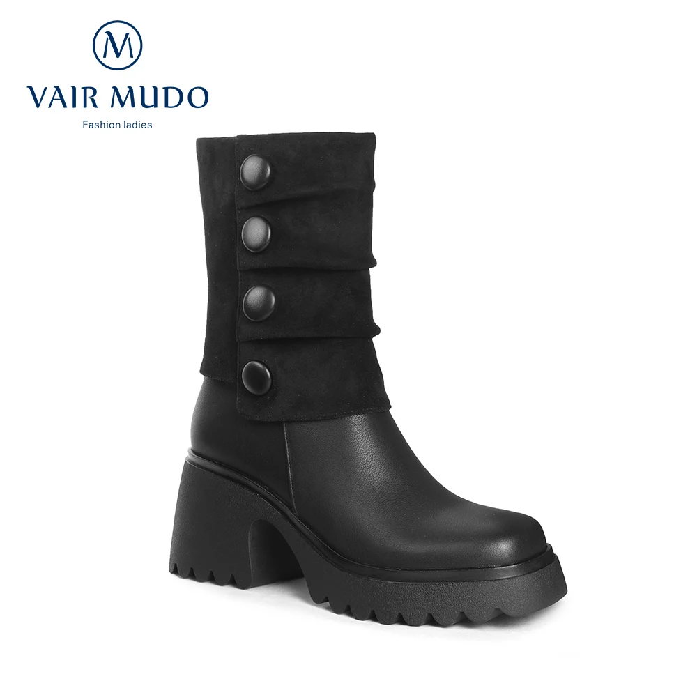 Женские ботинки до середины икры VAIR MUDO, черные, коричневые ботинки из натуральной кожи на толстом каблуке, на молнии, для улицы, для осени и з...
Женские ботинки до середины икры VAIR MUDO, черные, коричневые ботинки из натуральной кожи на толстом каблуке, на молнии, для улицы, для осени и з...