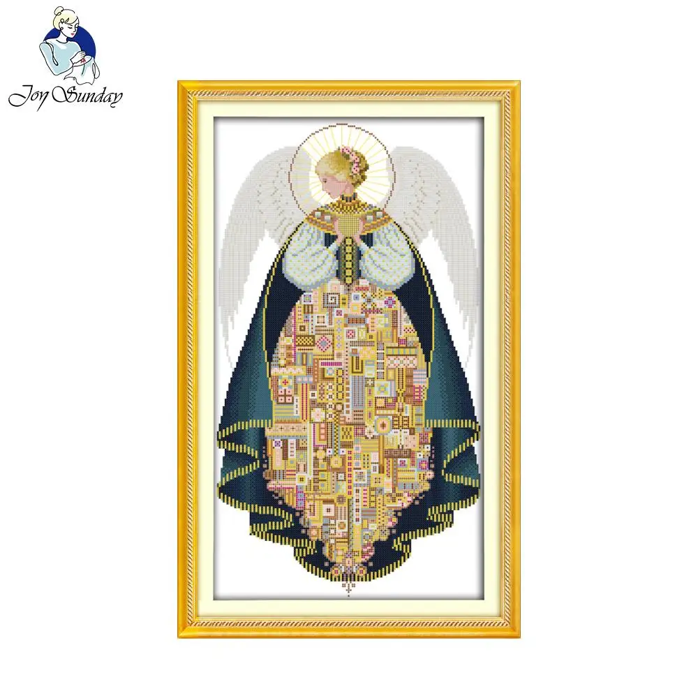 Angel Embroidery Gold Thread and French Knot DIY Hand Made Aida Cotton Canvas Painting of Needlework Crafts Cross Stitch Kits
Angel Embroidery Gold Thread and French Knot DIY Hand Made Aida Cotton Canvas Painting of Needlework Crafts Cross Stitch Kits