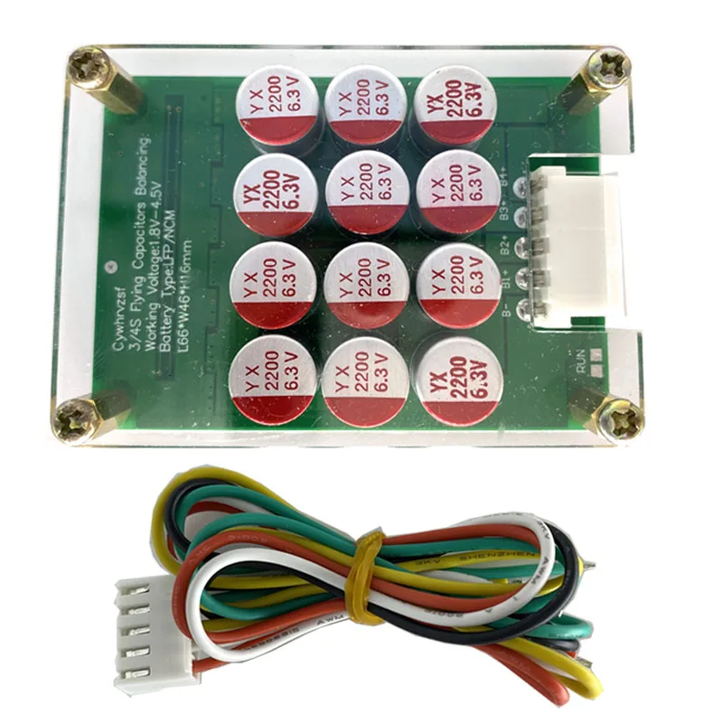 BMS Active Balancer Equalizer Board 4S 5.5A Li-ion Lifepo4 18650 Lithium Battery Power Transfer Balance Capacitor
BMS Active Balancer Equalizer Board 4S 5.5A Li-ion Lifepo4 18650 Lithium Battery Power Transfer Balance Capacitor
