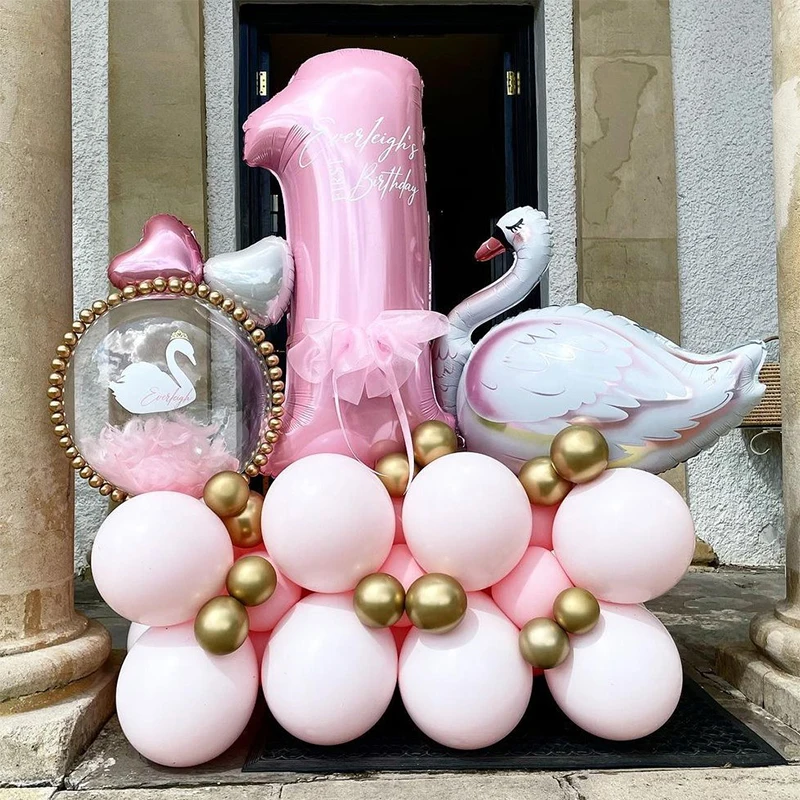 Swan Baby Shower Balloons Set Pink Latex Balloons Swan Birthday Party Decorations Girls Gender Reveal Supplies
Swan Baby Shower Balloons Set Pink Latex Balloons Swan Birthday Party Decorations Girls Gender Reveal Supplies