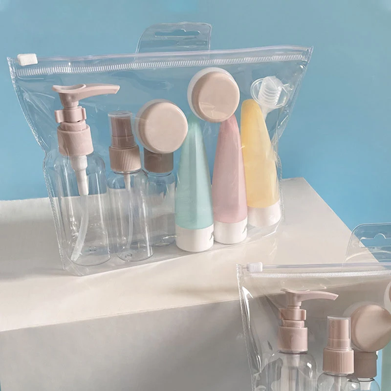 Travel Refillable Bottle Set Spray Lotion Shampoo Shower Gel Tube Bottling Cosmetic Empty Liquid Container Portable Tool
Travel Refillable Bottle Set Spray Lotion Shampoo Shower Gel Tube Bottling Cosmetic Empty Liquid Container Portable Tool