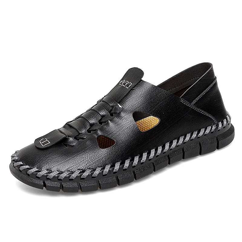 New Summer Outdoor Hiking Wading Sneakers Genuine Leather Hollow Out Sports Sewing Sandals Trekking Beach Athletic Shoes for Men
New Summer Outdoor Hiking Wading Sneakers Genuine Leather Hollow Out Sports Sewing Sandals Trekking Beach Athletic Shoes for Men