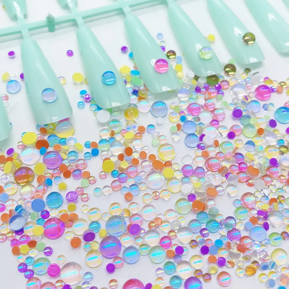Colors Mixed Size Round Glass Crystal Beads AB 3D Nail Art Rhinestones DIY Flatback Acrylic Stones Decorations
Colors Mixed Size Round Glass Crystal Beads AB 3D Nail Art Rhinestones DIY Flatback Acrylic Stones Decorations