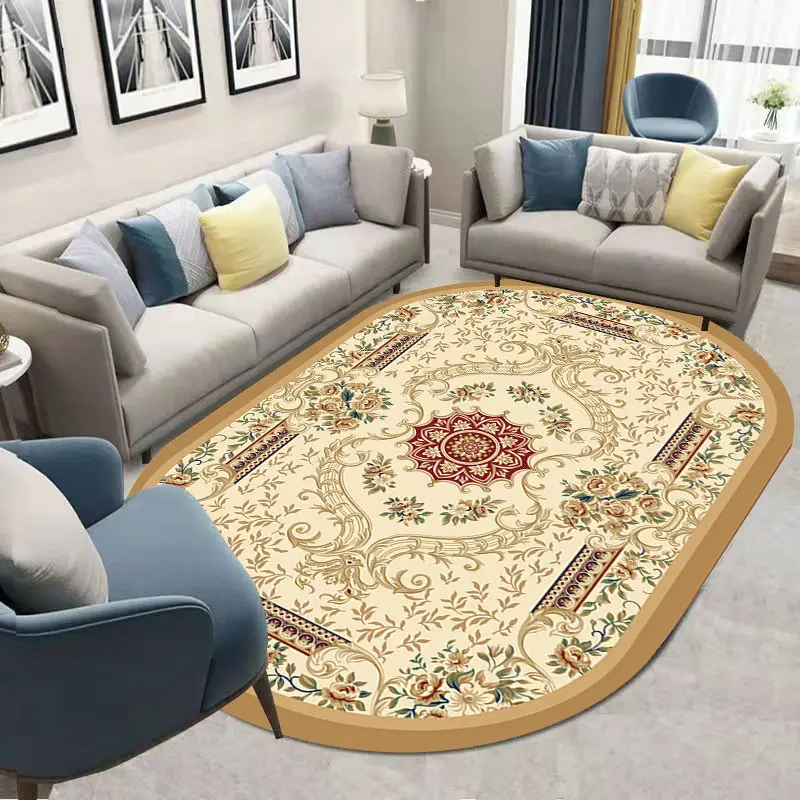 Rugs Living Room Decoration Irregular Oval Fashion Art Vintage Persian Pattern Bedroom Bedside Carpet Girls Room Anti Slip Mat
Rugs Living Room Decoration Irregular Oval Fashion Art Vintage Persian Pattern Bedroom Bedside Carpet Girls Room Anti Slip Mat