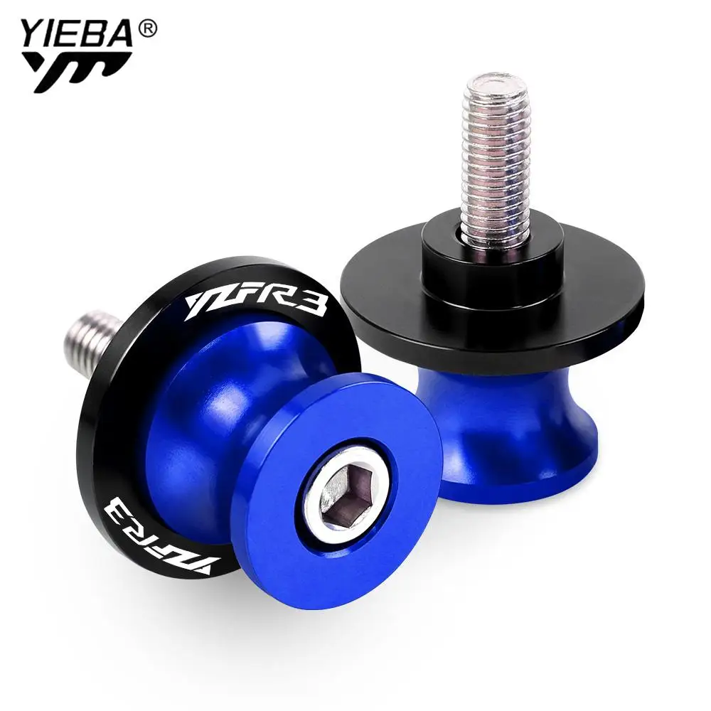 

YZFR3 6MM Motorcycle CNC Swingarm Spools Stand Screws Slider FOR YAMAHA YZFR1/R1M/R1S 2015-2020 2019 2018 2017 2016 YZF R3 R1