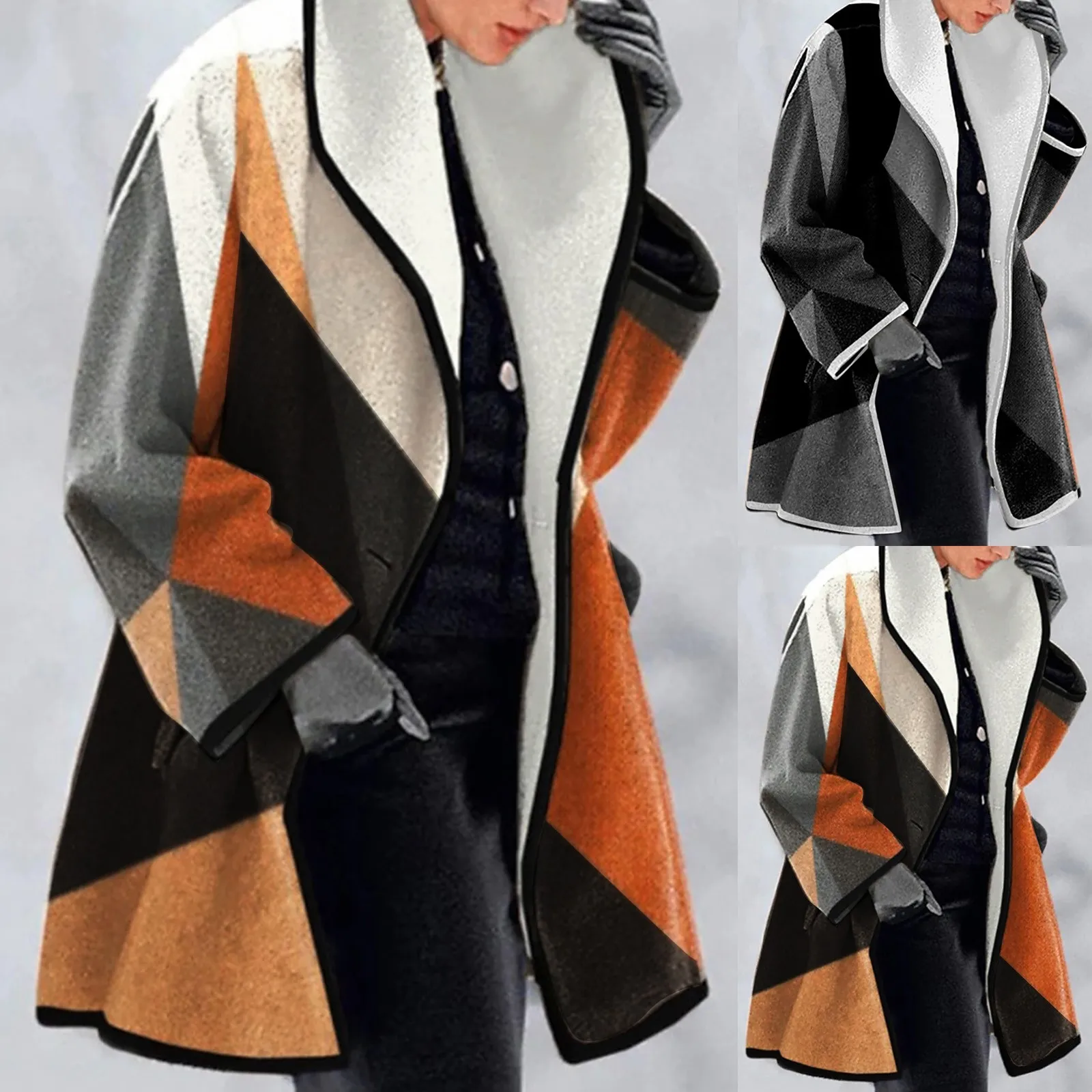 Women Fashion Print Loose Solid Long Sleeve Turndown Collar Button Womens Fall Jacket Jacket Women Tall Woman Jacket
Women Fashion Print Loose Solid Long Sleeve Turndown Collar Button Womens Fall Jacket Jacket Women Tall Woman Jacket