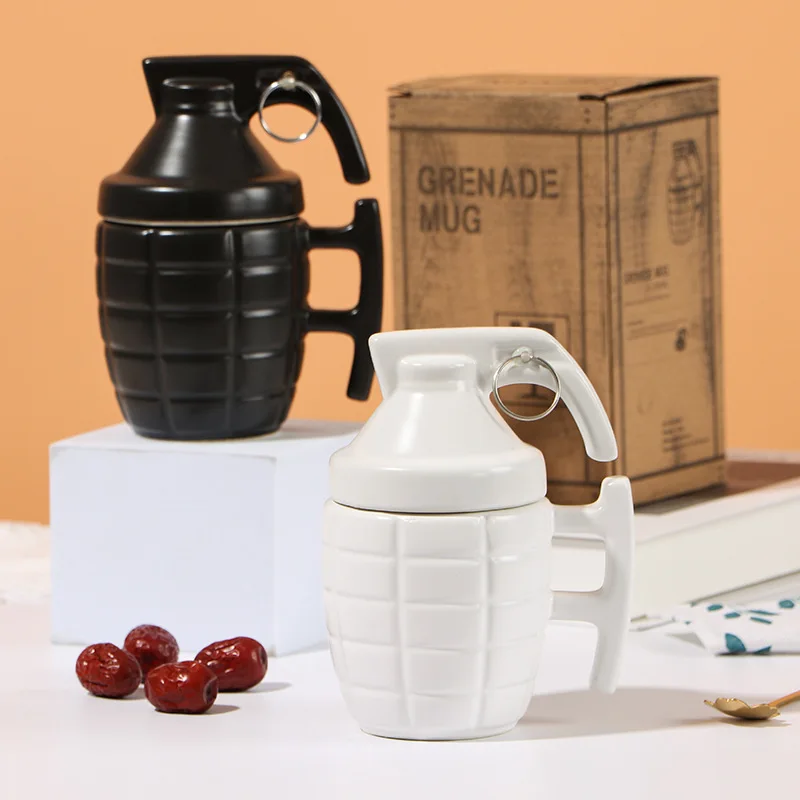 Personalized Creative Grenade Mug Funny Coffee Cup Special-shaped Ceramic Cup with Lid Shape Cup
Personalized Creative Grenade Mug Funny Coffee Cup Special-shaped Ceramic Cup with Lid Shape Cup
