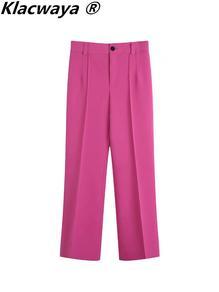 Klacwaya Women Pants Spring 2022 Womens Fashion Wide Leg Pant Office Lady Suit Pants Woman Clothes High Waist Casual Trousers
Klacwaya Women Pants Spring 2022 Womens Fashion Wide Leg Pant Office Lady Suit Pants Woman Clothes High Waist Casual Trousers