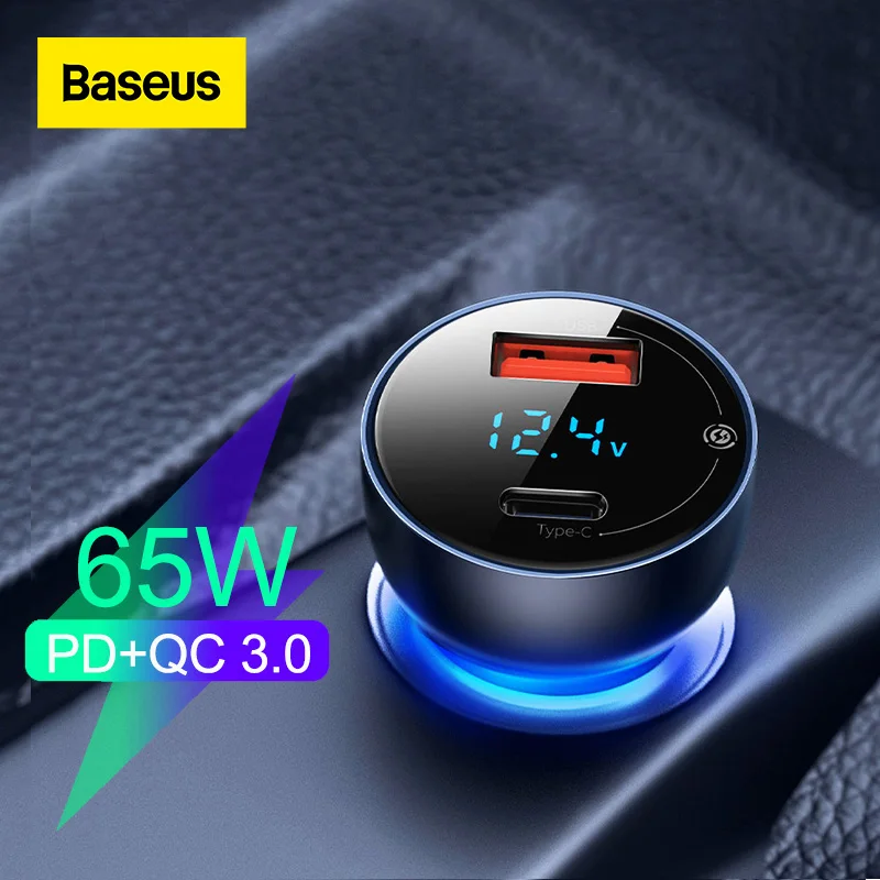Автомобильное зарядное устройство Baseus 65W USB Quick Charge 3,0, автомобильное зарядное устройство для iPhone MacBook, Samsung, ноутбук, светодиодный дисплей, бы...
Автомобильное зарядное устройство Baseus 65W USB Quick Charge 3,0, автомобильное зарядное устройство для iPhone MacBook, Samsung, ноутбук, светодиодный дисплей, бы...