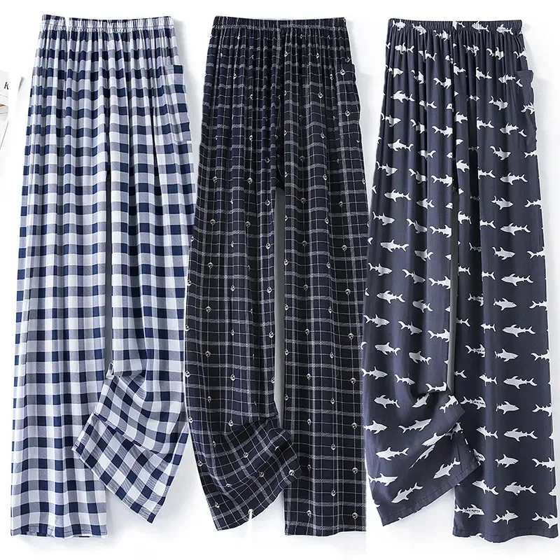Clothes Trousers Male Loungewear Soft Men's Sleeping Pajamas Pants Mens Home Pyjama Plaid Summer Sleepwear Sleep Bottoms 2023
Clothes Trousers Male Loungewear Soft Men's Sleeping Pajamas Pants Mens Home Pyjama Plaid Summer Sleepwear Sleep Bottoms 2023