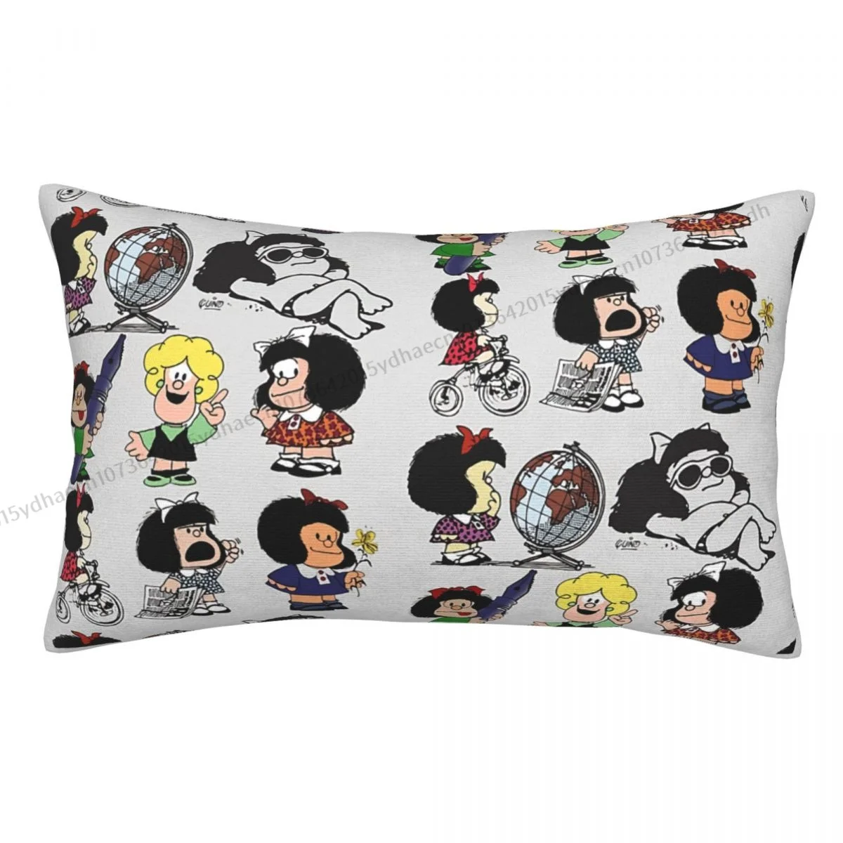 Pattern Gradient Color Polyester Pillowcase Mafalda Miguelito Comic Sofa Decorative Kawaii Pillow Cover Pillowcase
Pattern Gradient Color Polyester Pillowcase Mafalda Miguelito Comic Sofa Decorative Kawaii Pillow Cover Pillowcase