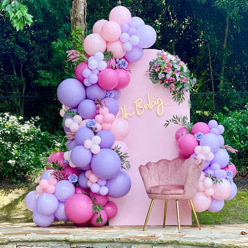 Pink and Purple Balloon Arch Kit for Girls Birthday Wedding Party Decoration Macaron Latex Globos Garland Kids Baby Shower
Pink and Purple Balloon Arch Kit for Girls Birthday Wedding Party Decoration Macaron Latex Globos Garland Kids Baby Shower