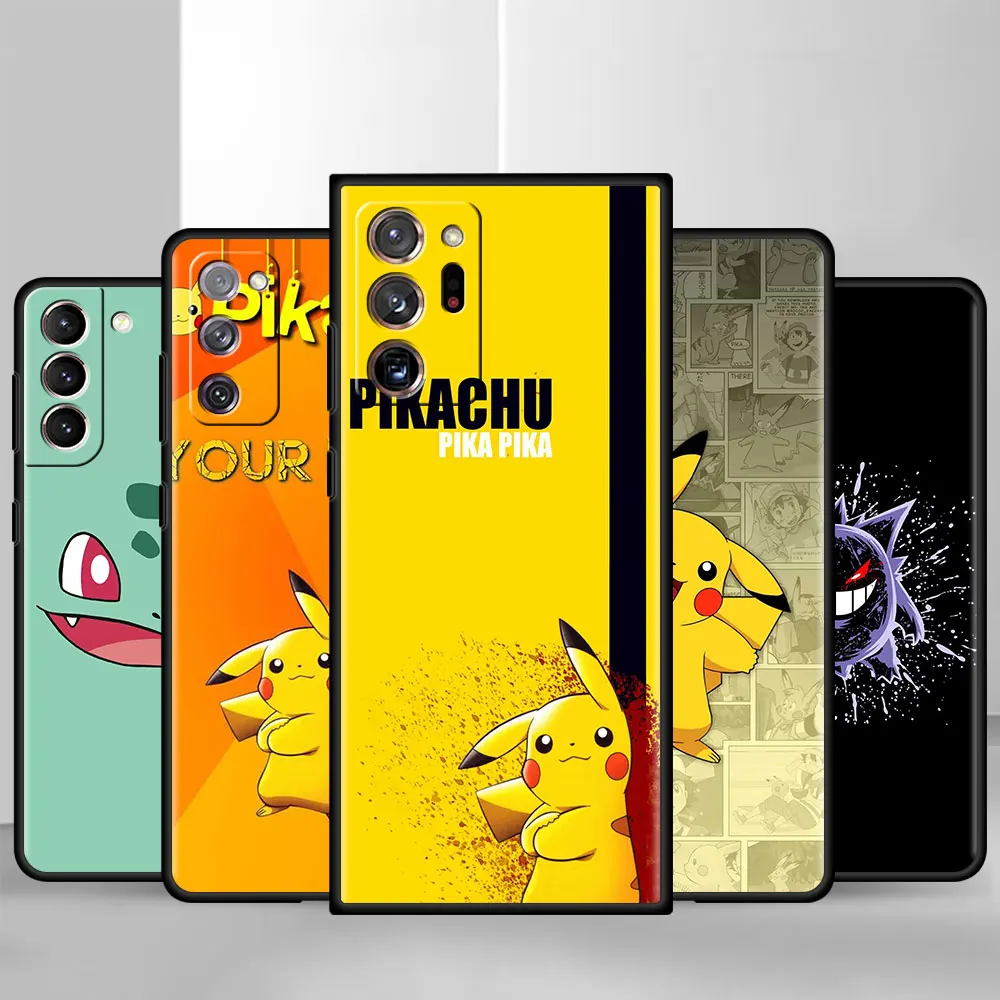 Phone Case For Samsung Galaxy S20 FE S21Ultra S22 S10 S8 S9Plus Black Silicone Cover S10e S7 Note 20 Sac Cute Pokemon 
Phone Case For Samsung Galaxy S20 FE S21Ultra S22 S10 S8 S9Plus Black Silicone Cover S10e S7 Note 20 Sac Cute Pokemon