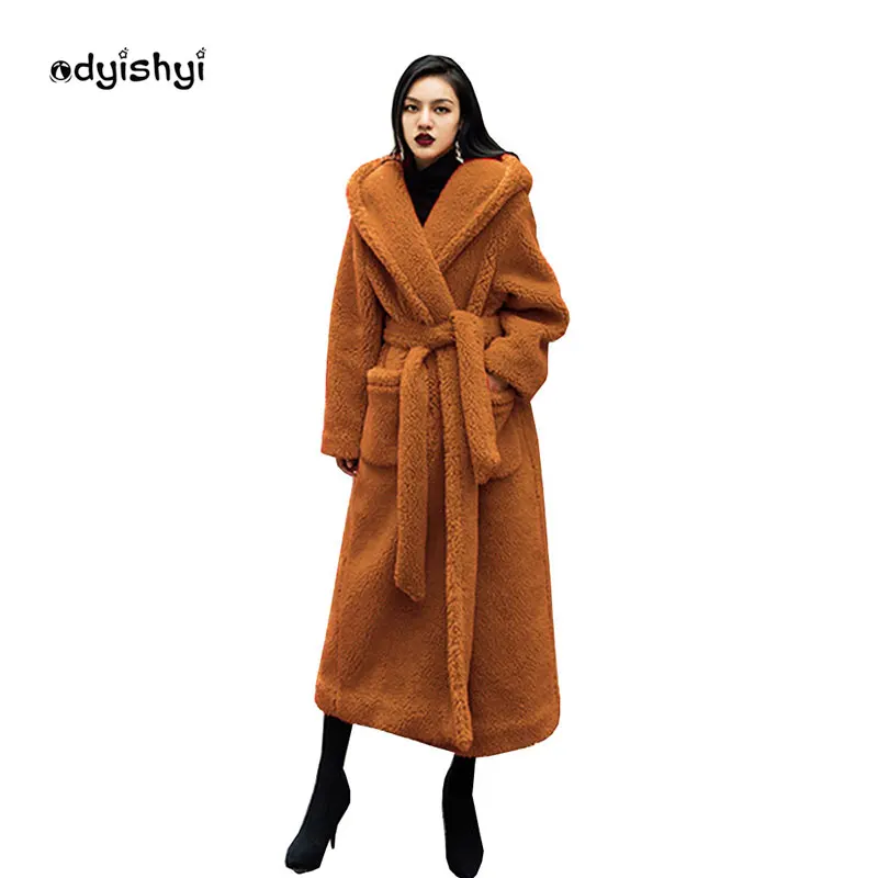 S-5XL Large Size Women's Fur Coat 2022 Winter Thicken luxury Faux Teddy Fur Jacket With Belt Lapel Hooded Long Overcoat Female
S-5XL Large Size Women's Fur Coat 2022 Winter Thicken luxury Faux Teddy Fur Jacket With Belt Lapel Hooded Long Overcoat Female