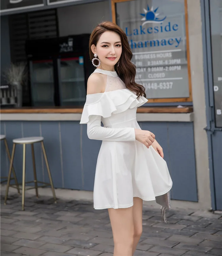 Elegant Sexy Dress Off Shoulder High Waist Long Sleeve Hollow Ruffles 2022 Autumn A-line Dresses Black Red White Vestidos S-XXL
Elegant Sexy Dress Off Shoulder High Waist Long Sleeve Hollow Ruffles 2022 Autumn A-line Dresses Black Red White Vestidos S-XXL
