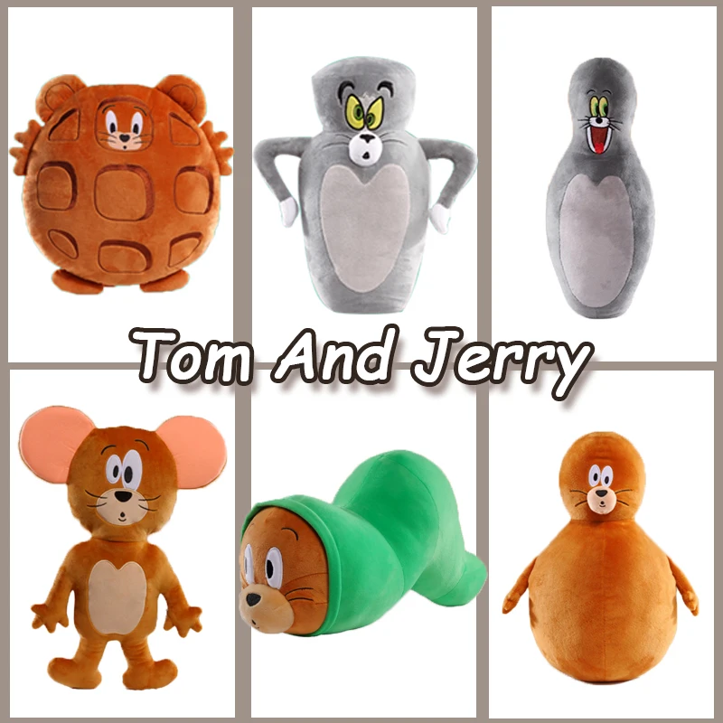 New Tom And Jerry Plush Toy Cartoon Movie Figures Bowling Ball Shape Cat Mouse Stuffed Animals Plushies Doll Toys For Kids Gifts
New Tom And Jerry Plush Toy Cartoon Movie Figures Bowling Ball Shape Cat Mouse Stuffed Animals Plushies Doll Toys For Kids Gifts