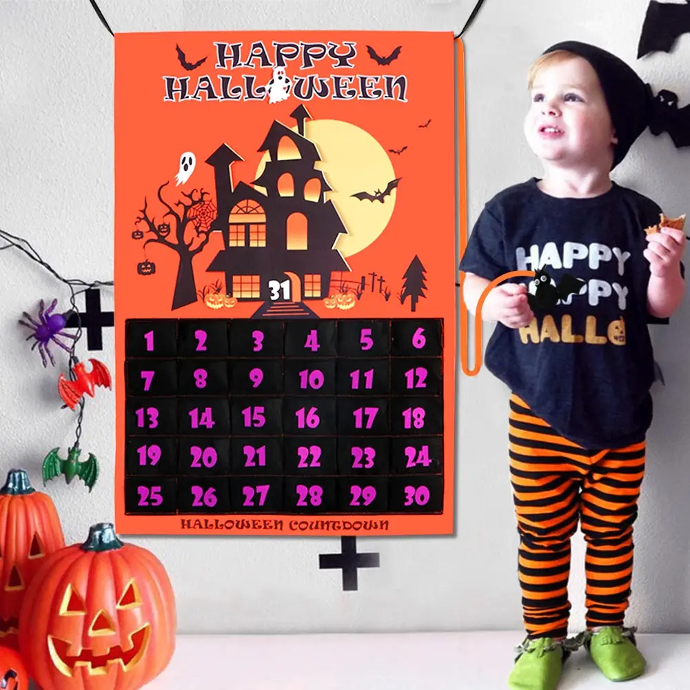 Ourwarm Halloween Countdown Calendar DIY Castle Ghost Spider Home Door Wall Hanging Decor Halloween Party Supply Advent Calendar
Ourwarm Halloween Countdown Calendar DIY Castle Ghost Spider Home Door Wall Hanging Decor Halloween Party Supply Advent Calendar