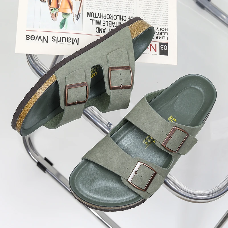 Genuine Leather Men's Slippers Summer Double Monk Strap Casual Shoes Outdoor Lightweight Beach Slippers Male Sandalia Mocassins
Genuine Leather Men's Slippers Summer Double Monk Strap Casual Shoes Outdoor Lightweight Beach Slippers Male Sandalia Mocassins