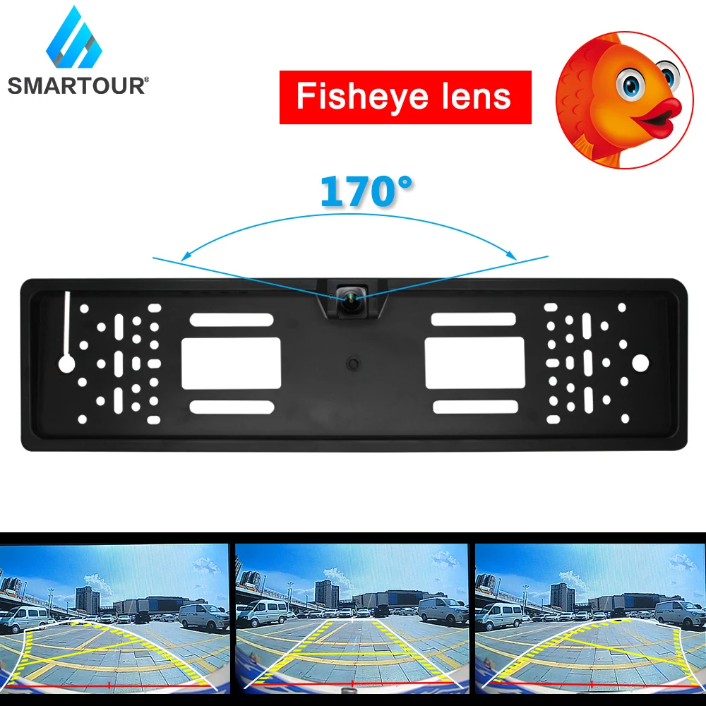 European Car License Plate Frame Rear View Camera Wide Degree Night Vision Fisheye Track of Reversing Camera Parking Assist
European Car License Plate Frame Rear View Camera Wide Degree Night Vision Fisheye Track of Reversing Camera Parking Assist
