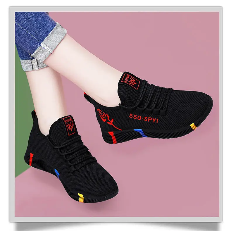 Women's Breathable Non-slip Platform Fashion 2021 Autumn New Casual Shoes Korean Running Shoes Black Sneakers shoes for women
Women's Breathable Non-slip Platform Fashion 2021 Autumn New Casual Shoes Korean Running Shoes Black Sneakers shoes for women