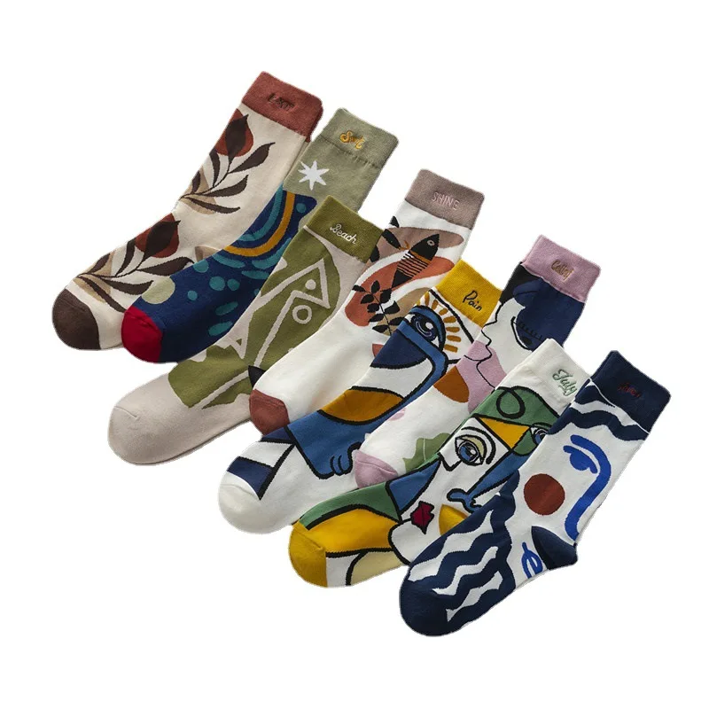 Оригинальные модные носки, модные, модные, в стиле ins, с граффити, спортивные носки для пар, хлопковые носки с вышивкой, забавные носки
Оригинальные модные носки, модные, модные, в стиле ins, с граффити, спортивные носки для пар, хлопковые носки с вышивкой, забавные носки