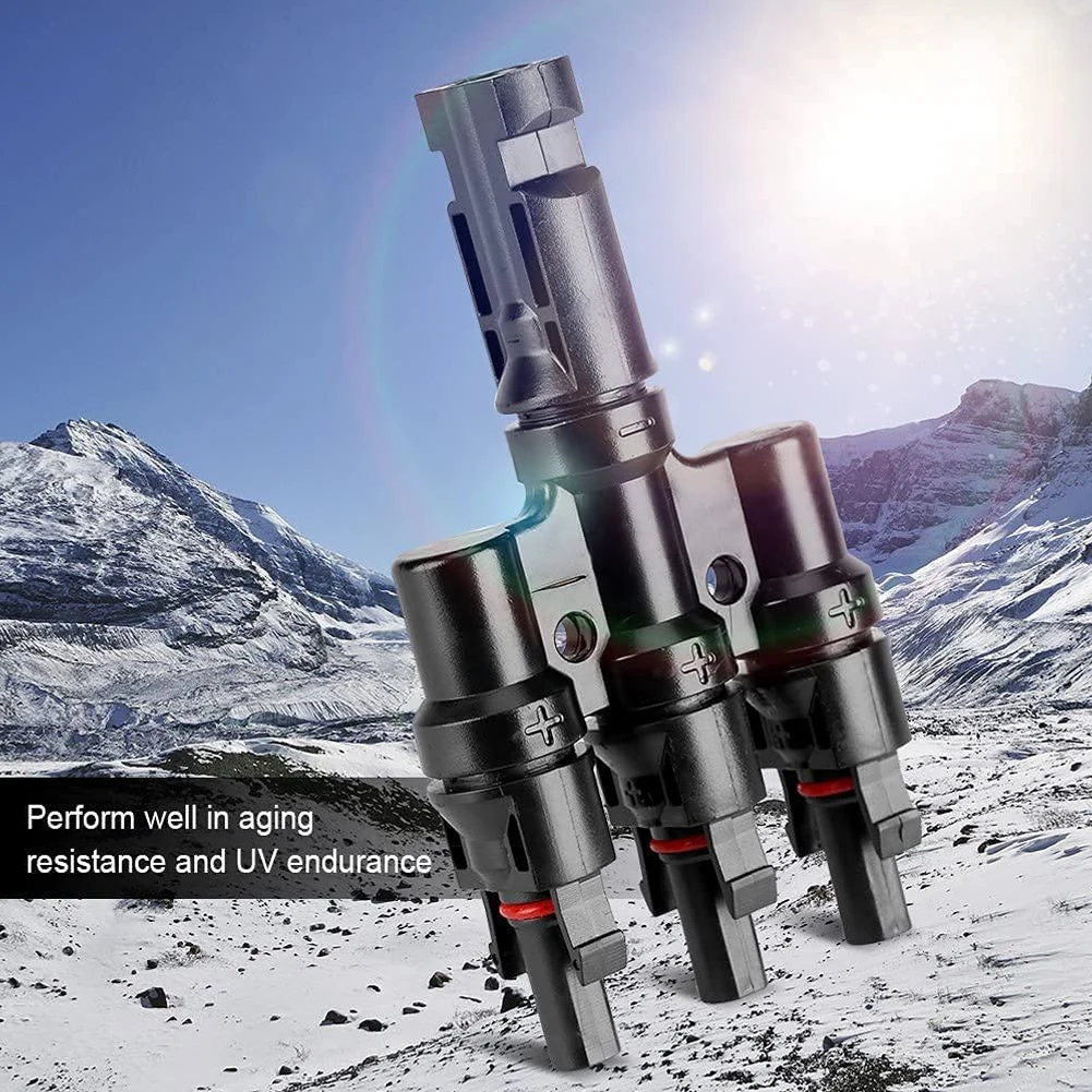 Coupler Cable Connectors 30A DC 1000V Fuse Holder PV Cable 1 Pair 3 In 1 3 To 1 T Branch Replacement Solar Panels
Coupler Cable Connectors 30A DC 1000V Fuse Holder PV Cable 1 Pair 3 In 1 3 To 1 T Branch Replacement Solar Panels