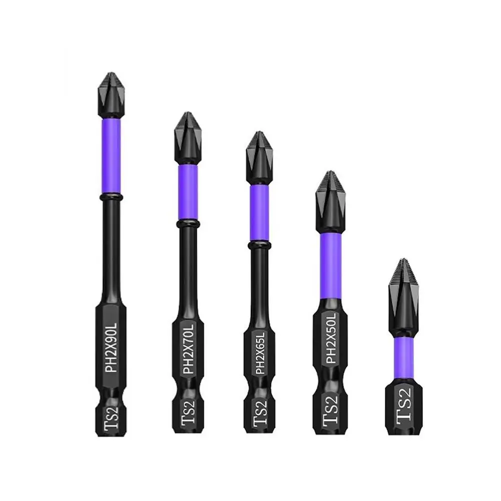 5PCS PH2 Cross Screwdriver Set Magnetic Batch Head Impact Drill Bit Screw Alloy Steel Non-slip Cross Screwdriver Tools 20-90mm
5PCS PH2 Cross Screwdriver Set Magnetic Batch Head Impact Drill Bit Screw Alloy Steel Non-slip Cross Screwdriver Tools 20-90mm