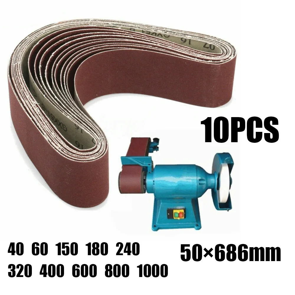 10 Pcs Sanding Abrasive Belt 50x686mm For Metal Wood Grinding Sander 40-1000 Grit Sanding Belts Polishing Accessories
10 Pcs Sanding Abrasive Belt 50x686mm For Metal Wood Grinding Sander 40-1000 Grit Sanding Belts Polishing Accessories