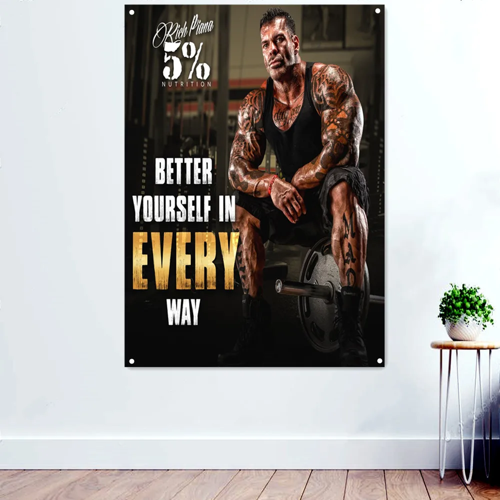 Спортивный баннер BETTER YOURSELF, настенный флаг для занятий спортом, плакат для бодибилдинга и фитнеса, гобелен, декоративная картина для тренажерного зала 
Спортивный баннер BETTER YOURSELF, настенный флаг для занятий спортом, плакат для бодибилдинга и фитнеса, гобелен, декоративная картина для тренажерного зала