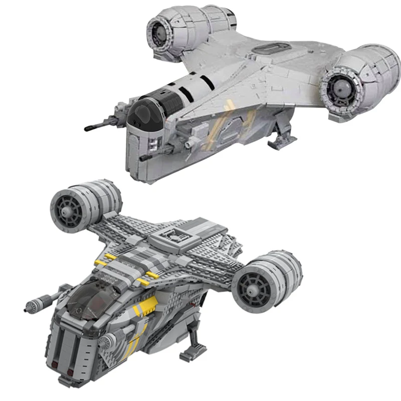 MOC Space 79292/75292 Spaceship Building Blocks Set For Razor Crested Battle Airship Model Fighter Toys For Children Xmas Gifts 
MOC Space 79292/75292 Spaceship Building Blocks Set For Razor Crested Battle Airship Model Fighter Toys For Children Xmas Gifts