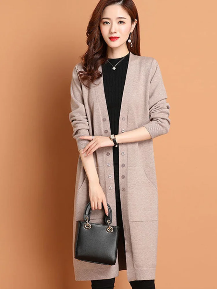 Sweaters Women Knitting Cardigans Casual V-Neck Long Sleeve Daily All-match Clothes Solid Single Breasted Sweater New 2023
Sweaters Women Knitting Cardigans Casual V-Neck Long Sleeve Daily All-match Clothes Solid Single Breasted Sweater New 2023