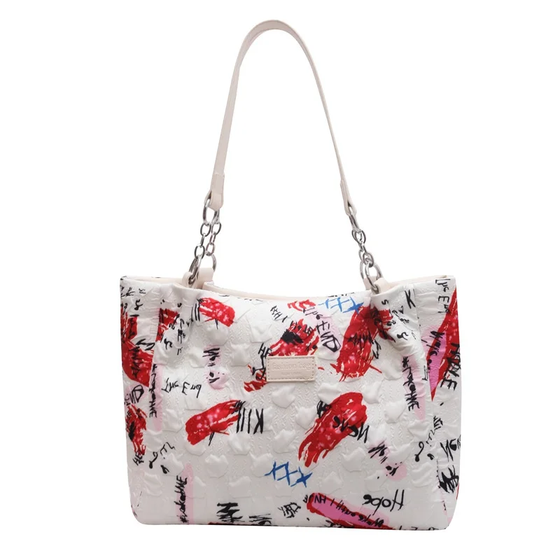 Graffiti Shoulder Bag Tote Handbags For Women 2023 New Casual Trend Large Capacity Ladies Bags M295
Graffiti Shoulder Bag Tote Handbags For Women 2023 New Casual Trend Large Capacity Ladies Bags M295