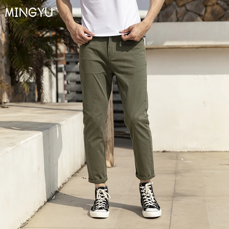 Mingyu Brand Ankle-Length Pants Men High Quality Straight Fit Mens Business Joggers Pant ArmyGreen Stretch Casual Trousers Male
Mingyu Brand Ankle-Length Pants Men High Quality Straight Fit Mens Business Joggers Pant ArmyGreen Stretch Casual Trousers Male