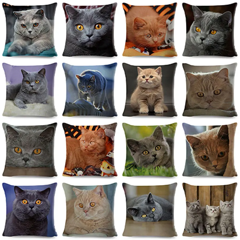 Cute cat pet linen square pillow cushion cover cotton linen car sofa office chair pillowcase simple home decoration ornaments 
Cute cat pet linen square pillow cushion cover cotton linen car sofa office chair pillowcase simple home decoration ornaments