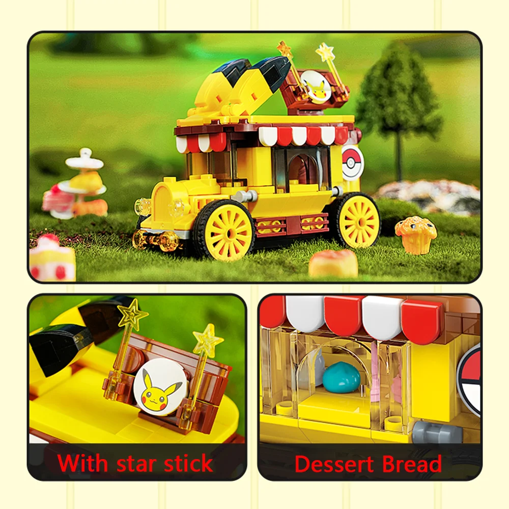 Assembled Building Blocks Genuine Pokemon Q Version Mini Car Blocks Pikachu Anime Cute Toy Children's Gift Bus
Assembled Building Blocks Genuine Pokemon Q Version Mini Car Blocks Pikachu Anime Cute Toy Children's Gift Bus