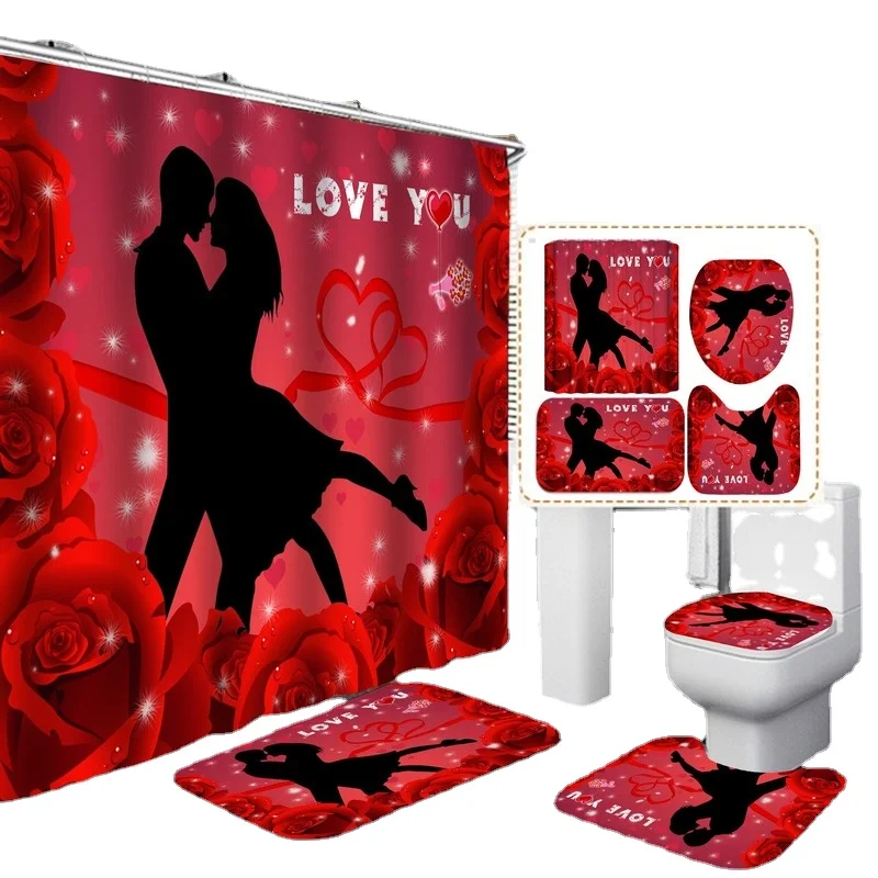 Waterproof Shower Curtains BathroomNon-Slip Rug Toilet Lid Cover Bath Mat Cortina de ducha impermeableRideau de douche toilette
Waterproof Shower Curtains BathroomNon-Slip Rug Toilet Lid Cover Bath Mat Cortina de ducha impermeableRideau de douche toilette