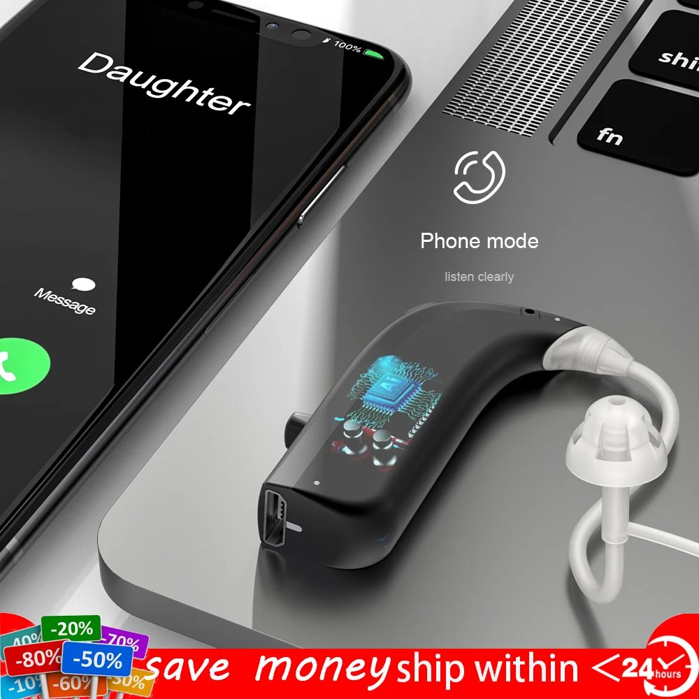 Bluetooth 5.0 Invisible Rechargeable Hearing Aid Digital Audifonos Ear Sound Amplifier Enhancer Call Music
Bluetooth 5.0 Invisible Rechargeable Hearing Aid Digital Audifonos Ear Sound Amplifier Enhancer Call Music