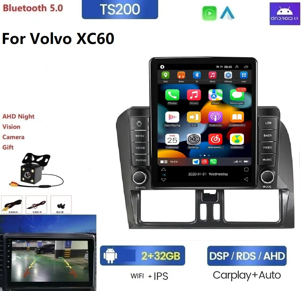 Android 13 8 + 128G android автомобильный радиоприемник для Volvo XC60 360 камера автомобильная